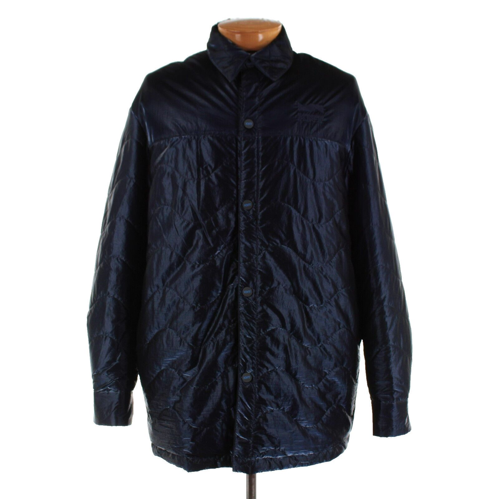Kiton Jacket Size L US In Blue Nylon
