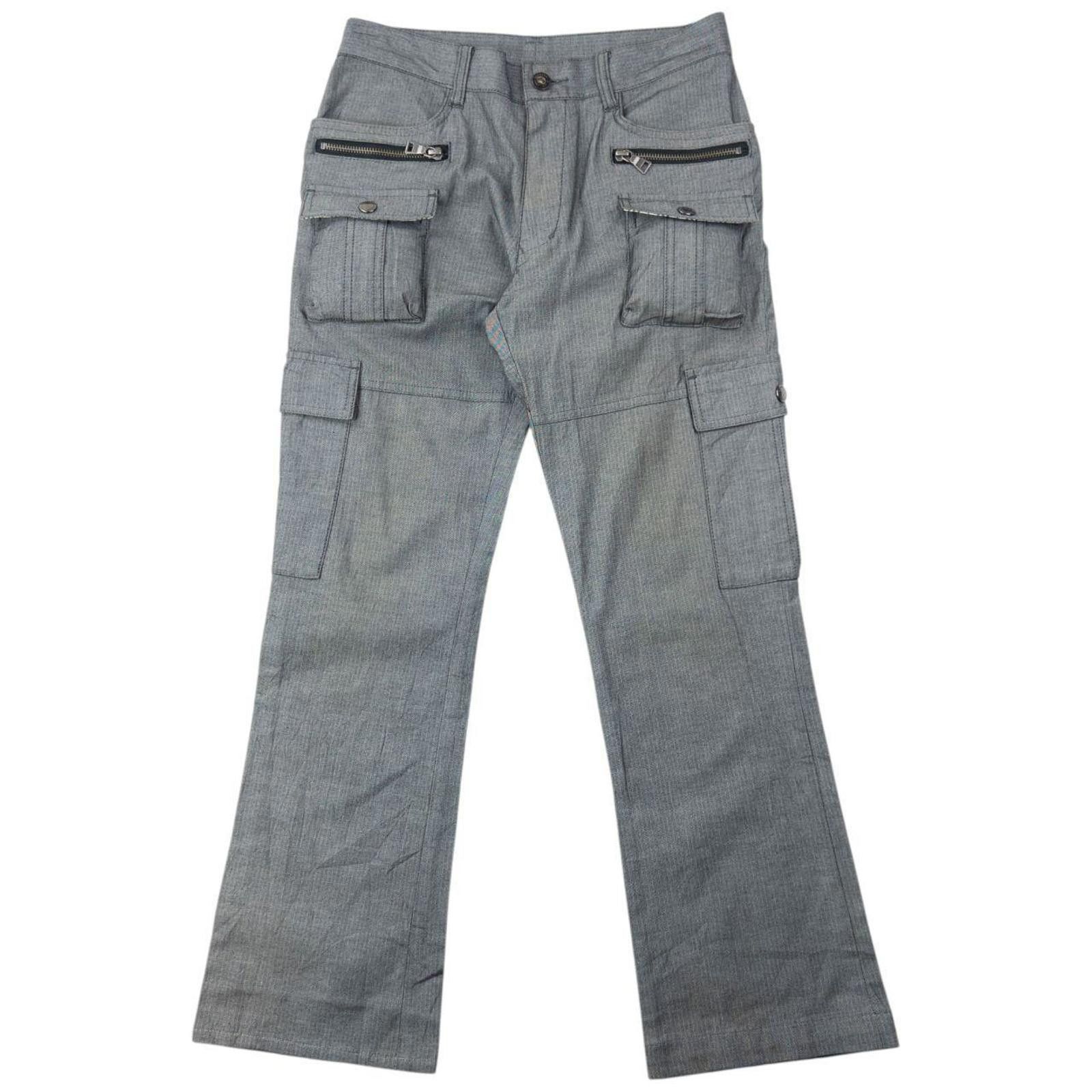 Burberry Vintage 2000s Burberry Black Label Cargo Trousers Womens W27 Size 27" / US 4 / IT 40 - 1 Thumbnail