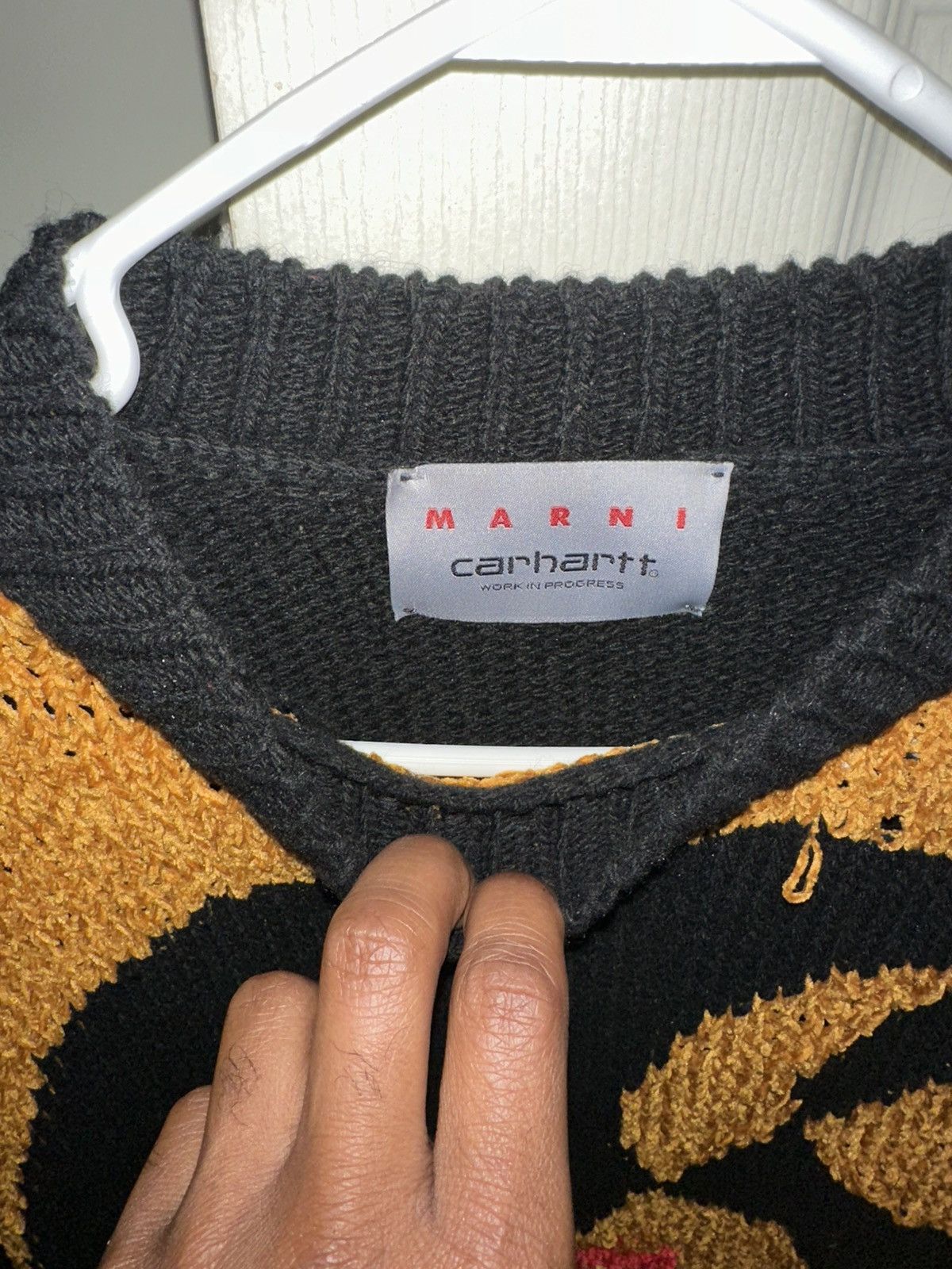 Carhartt Wip × Marni Marni X Carhartt Knitted Crewneck Size US S / EU 44-46 / 1 - 5 Thumbnail