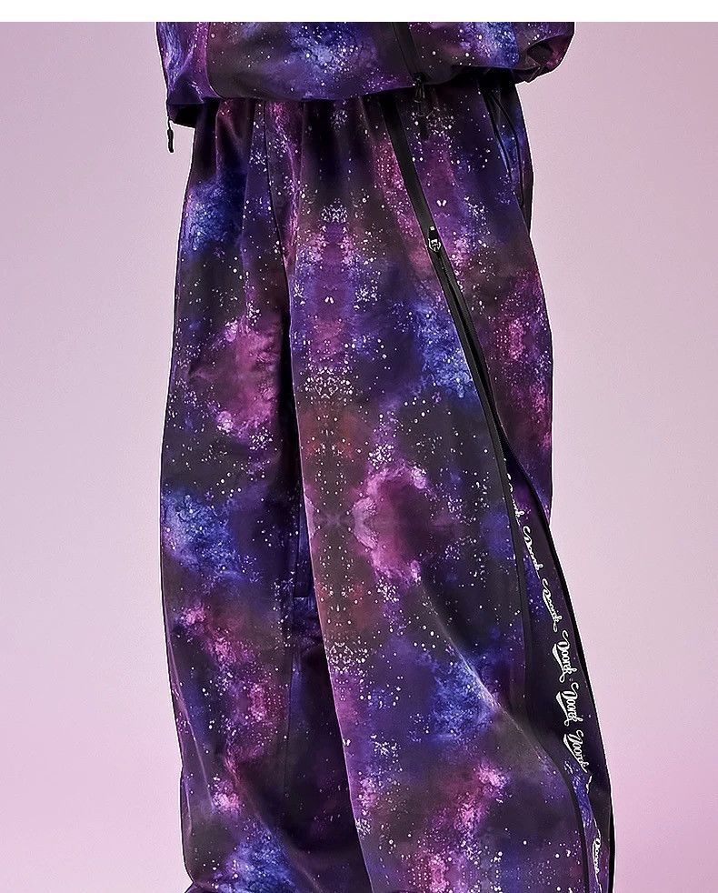 Other Purple Starry Sky Series Hard Shell Ski Jacket Size US 32 / EU 48 - 11 Thumbnail