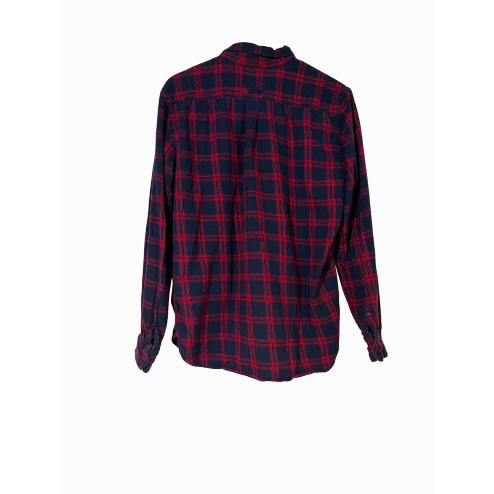 Other Denim & Flower Shirt Men's XL Flannel Casual Red/Blue Plaid Size XL / US 12-14 / IT 48-50 - 2 Thumbnail