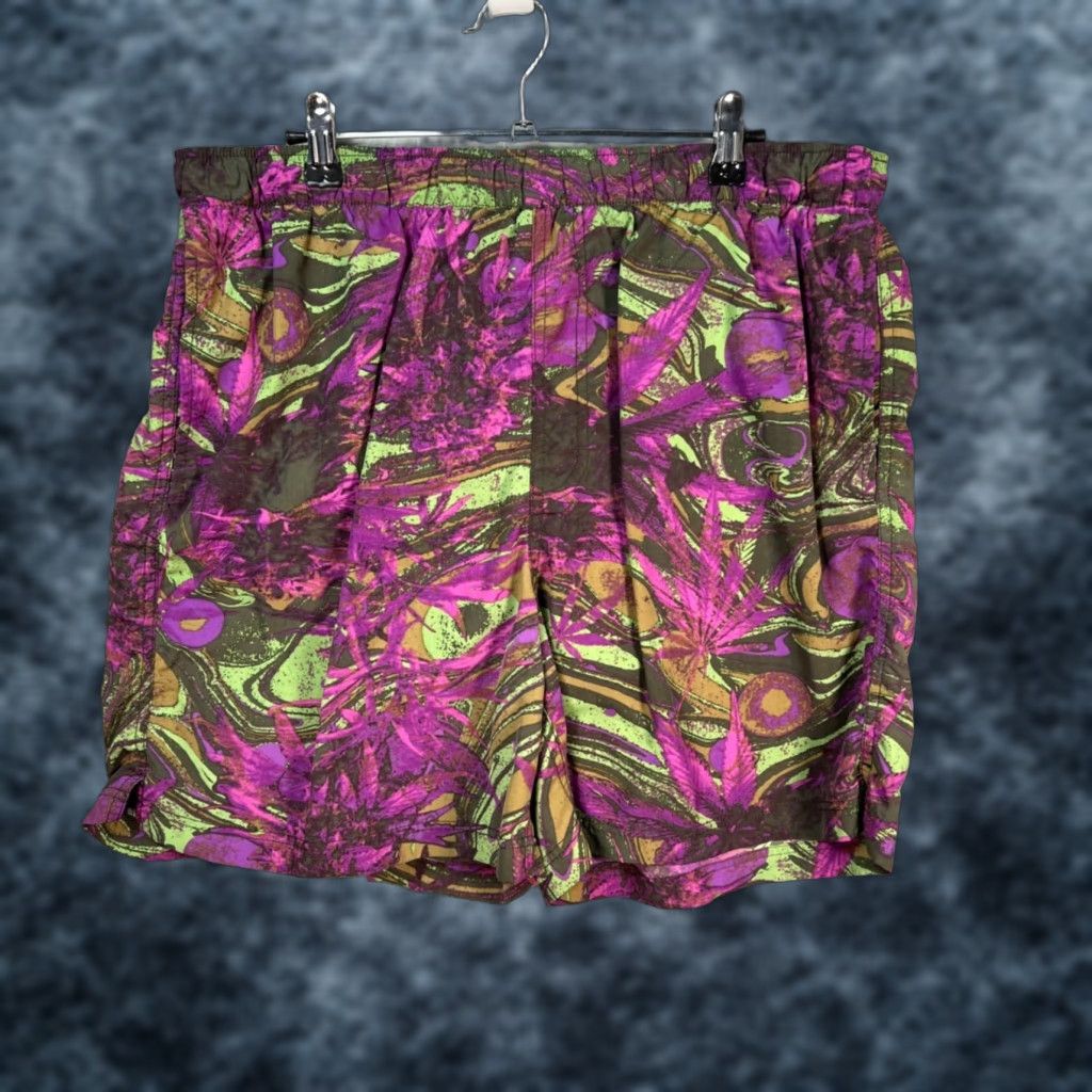 Urban Outfitters Urban Outfitters Mens XL Tropical Print Nylon Swim Shorts Multicolor Size US 36 / EU 52 - 1 Thumbnail