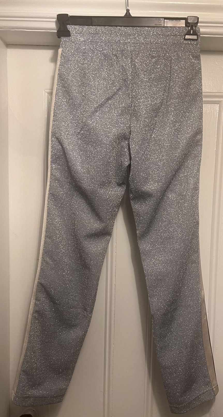 Designer Authentic Palm Angels lurex track pants silver and off white Size US 28 / EU 44 - 7 Thumbnail