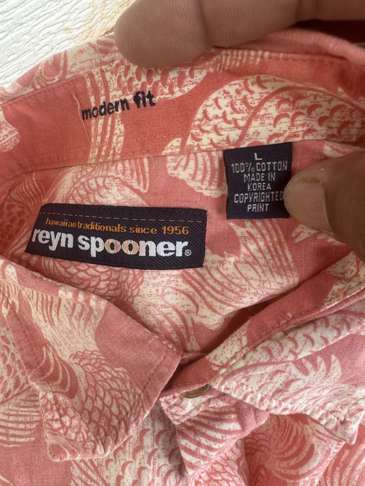 Reyn Spooner Reyn Spooner Modern Fit Hawaiian Print Men's Large Size US L / EU 52-54 / 3 - 4 Thumbnail