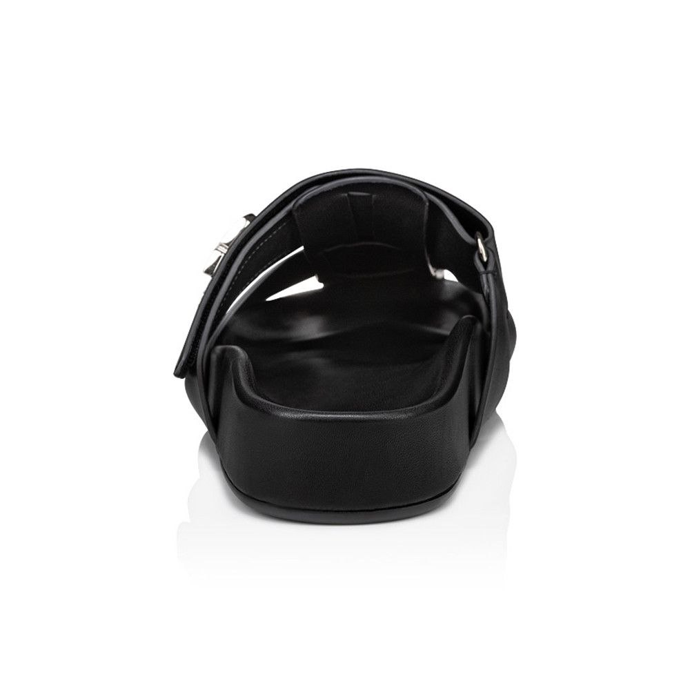 Christian Louboutin o1s1wg110924 Flat Sandals in Black Size US 11 / EU 44 - 4 Thumbnail