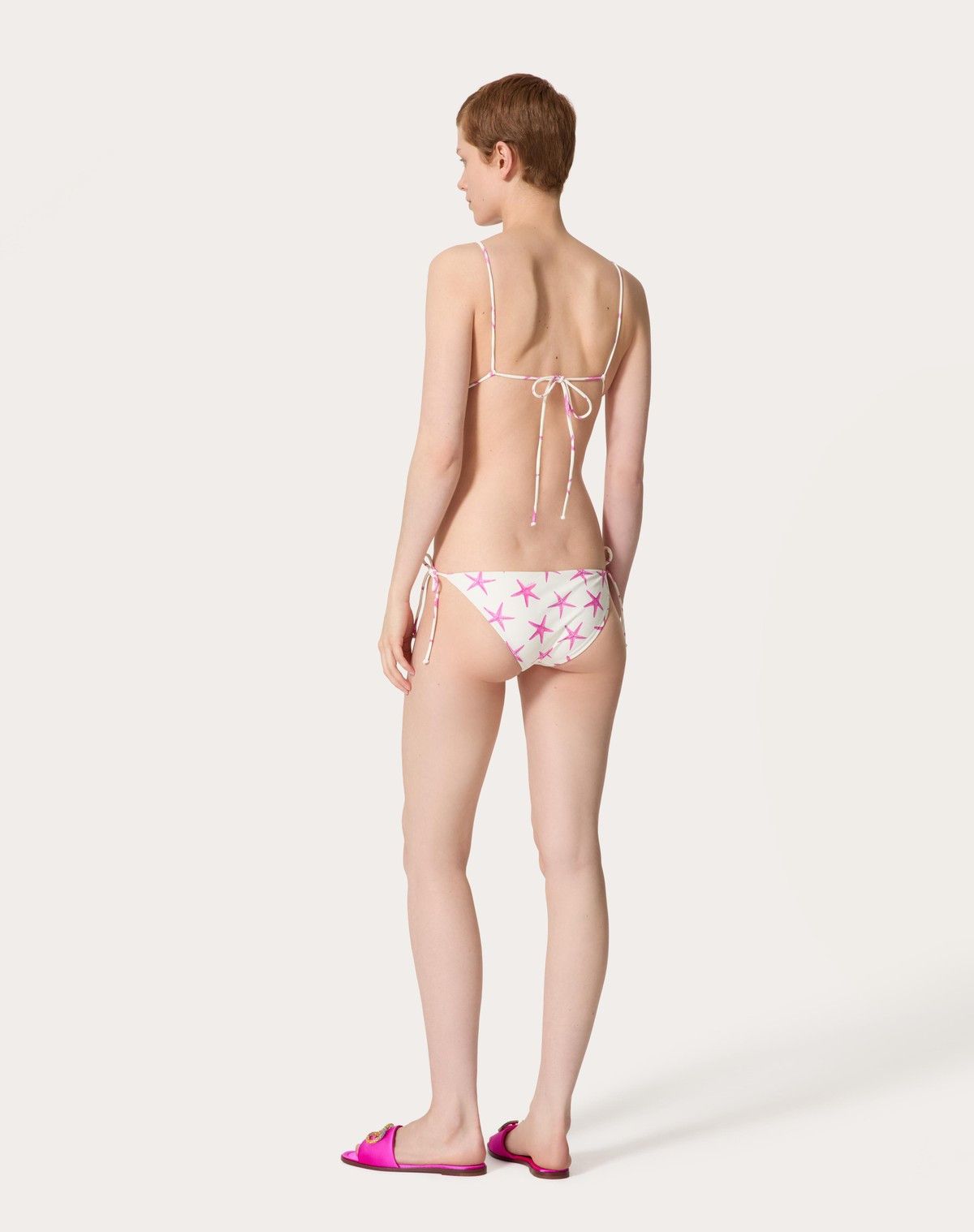 Valentino o1s1wg110525 Size: XS/ Lycra Starfish Bikini in White Size ONE SIZE - 5 Thumbnail