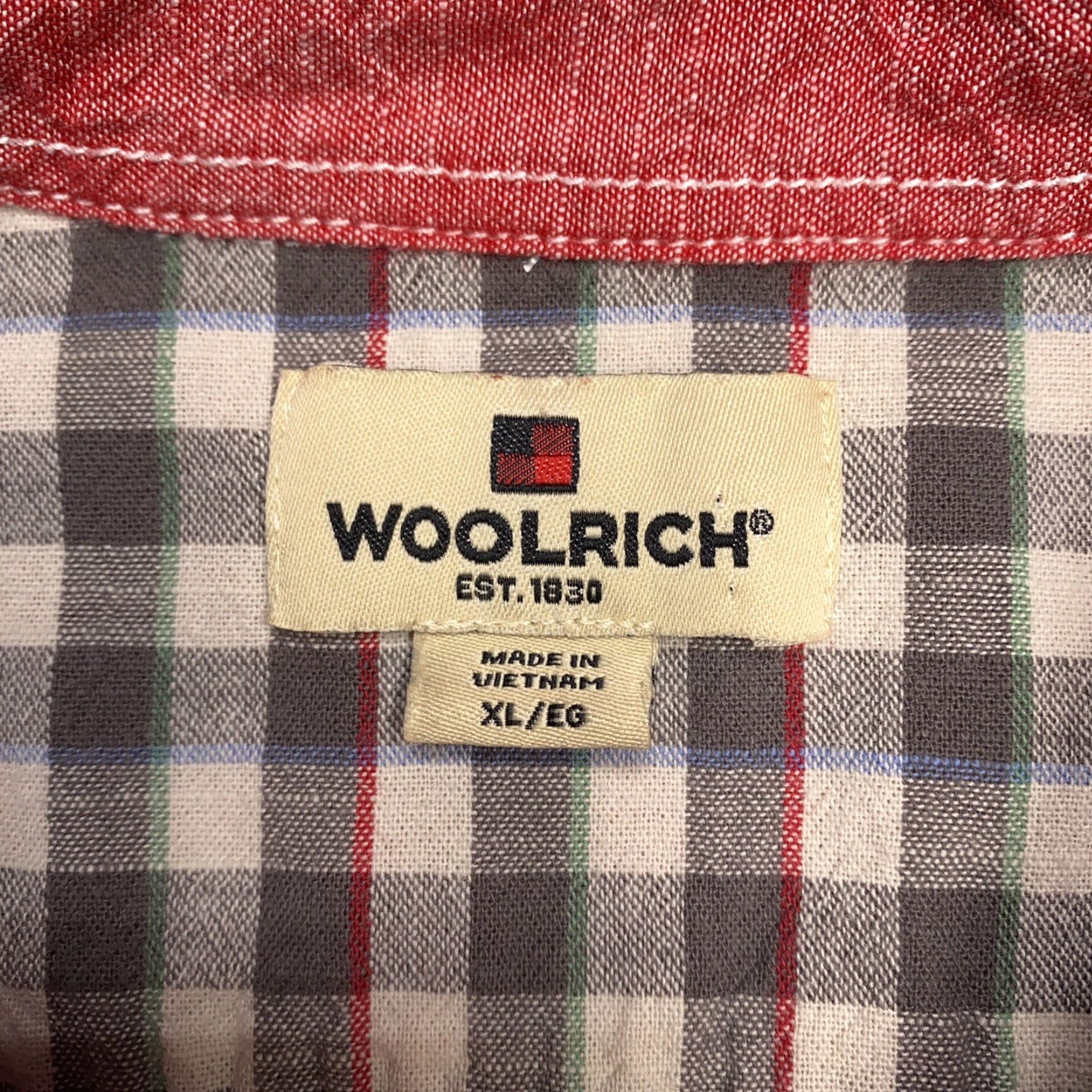 Vintage Woolrich Shirt Mens XL Beige Button-Up Pockets Short Sleeve Collared Knit Cotton Outdoor Regular Modern Casual Travel Size US XL / EU 56 / 4 - 4 Thumbnail