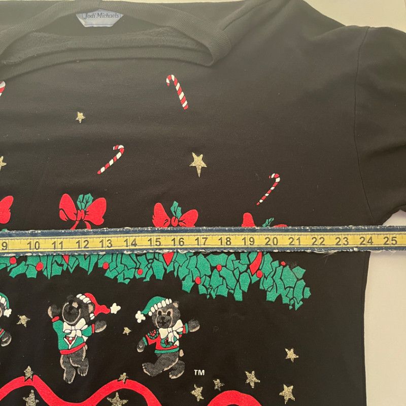 Designer Jodi Michaels Black Holiday Sweatshirt Size XL / US 12-14 / IT 48-50 - 6 Thumbnail