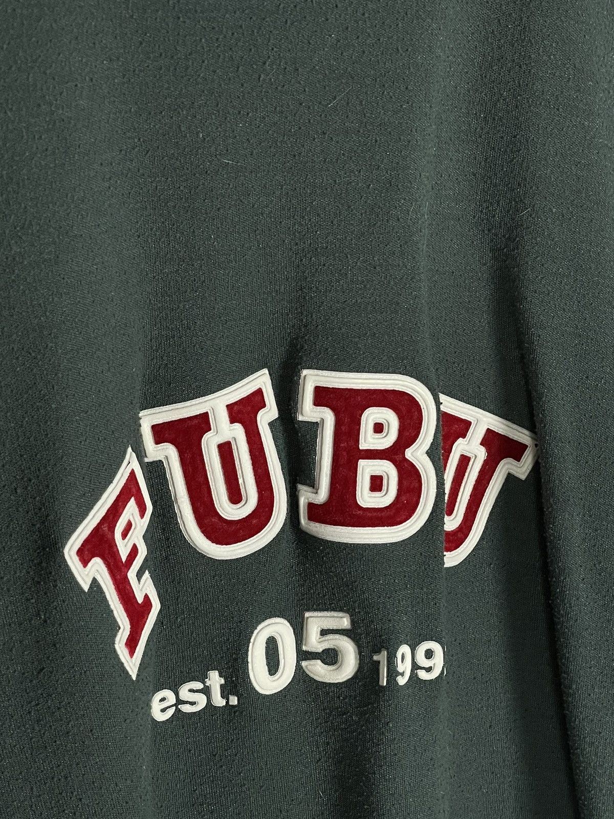 Fubu × Vintage ‼️ Vintage 90s Fubu Distressed Big Logo Tee Skate T Shirt Size US XL / EU 56 / 4 - 11 Thumbnail