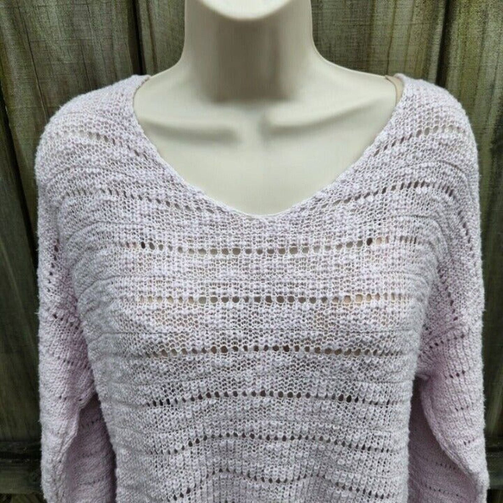 American Eagle Outfitters American Eagle Women's Open Knit Pullover Sweater Size XS Size XS / US 0-2 / IT 36-38 - 2 Thumbnail