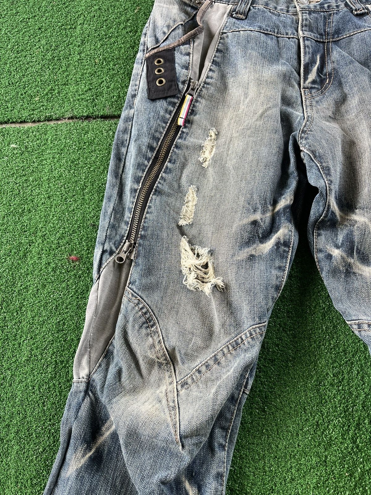 Japanese Brand × PPFM 🔥RARE PPFM Mad Punk Distressed Denime Jeans 🇯🇵 Size US 32 / EU 48 - 6 Thumbnail