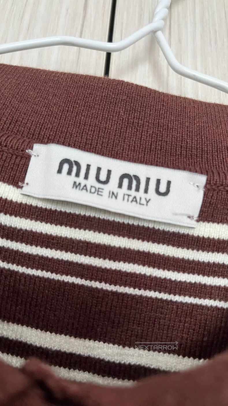 Miu Miu Miu Miu 38 Striped PoLo shirt Size S / US 4 / IT 40 - 5 Thumbnail