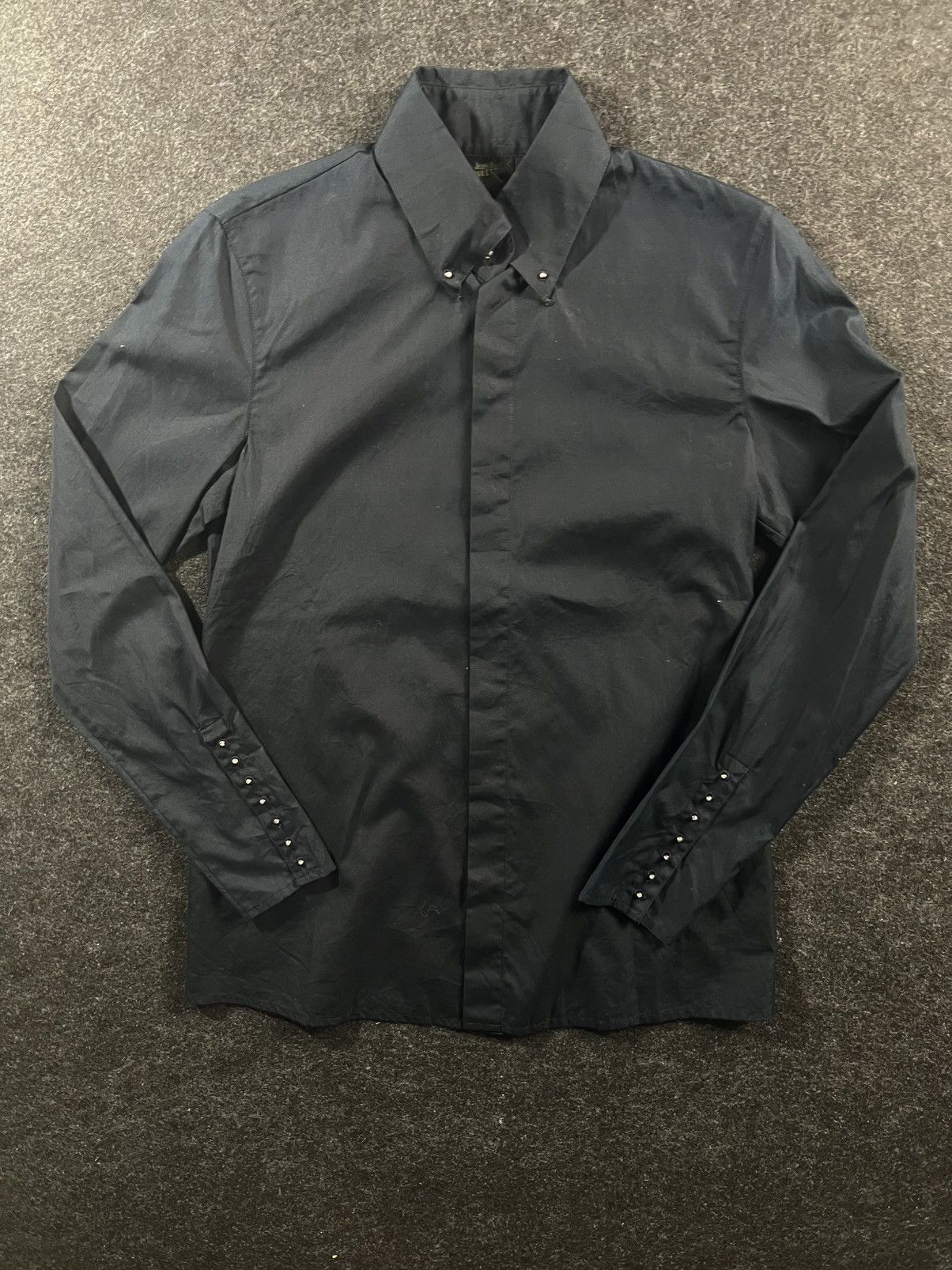Vintage 90’s JPG femme button up with gem button