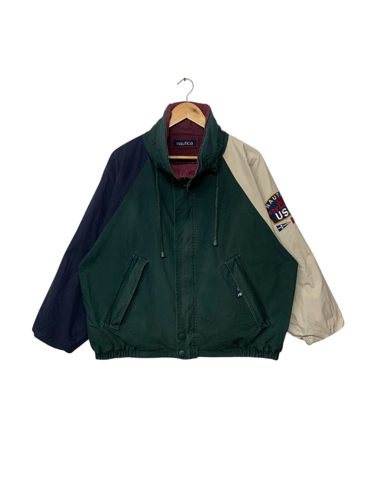 Nautica Rare Vintage 90's Nautica Sailing Gear Riversible Jacket Size US L / EU 52-54 / 3 - 1 Thumbnail
