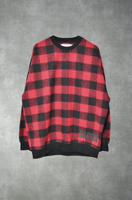 Calvin Klein Calvin Klein buffalo check sweat shirt 23781 0515