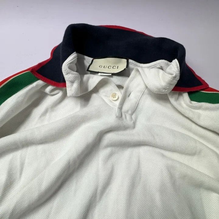Gucci Gucci Gucci Classic Logo Long Sleeve Polo Shirt -2506 Size US S / EU 44-46 / 1 - 9 Thumbnail