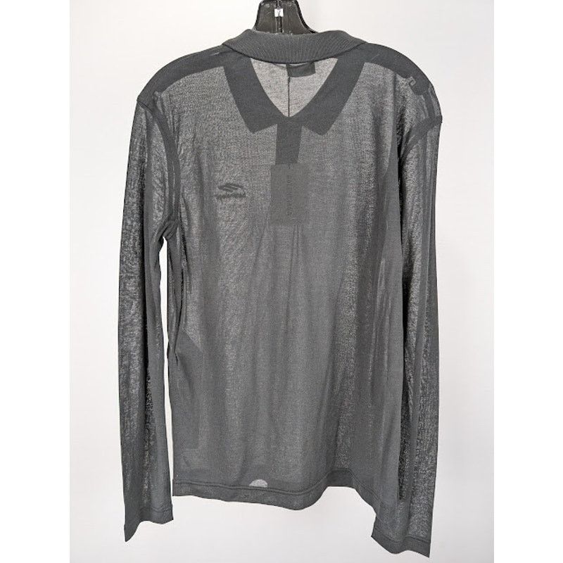 Balenciaga o1rshd1 3b Sport Embro Transp Polo Shirt in Black Size US XL / EU 56 / 4 - 10 Thumbnail