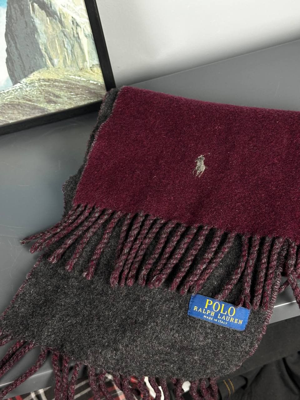 Polo Ralph Lauren × Vintage Polo Ralph Lauren Wool Scarf Muffler Neckwear Size ONE SIZE - 1 Thumbnail