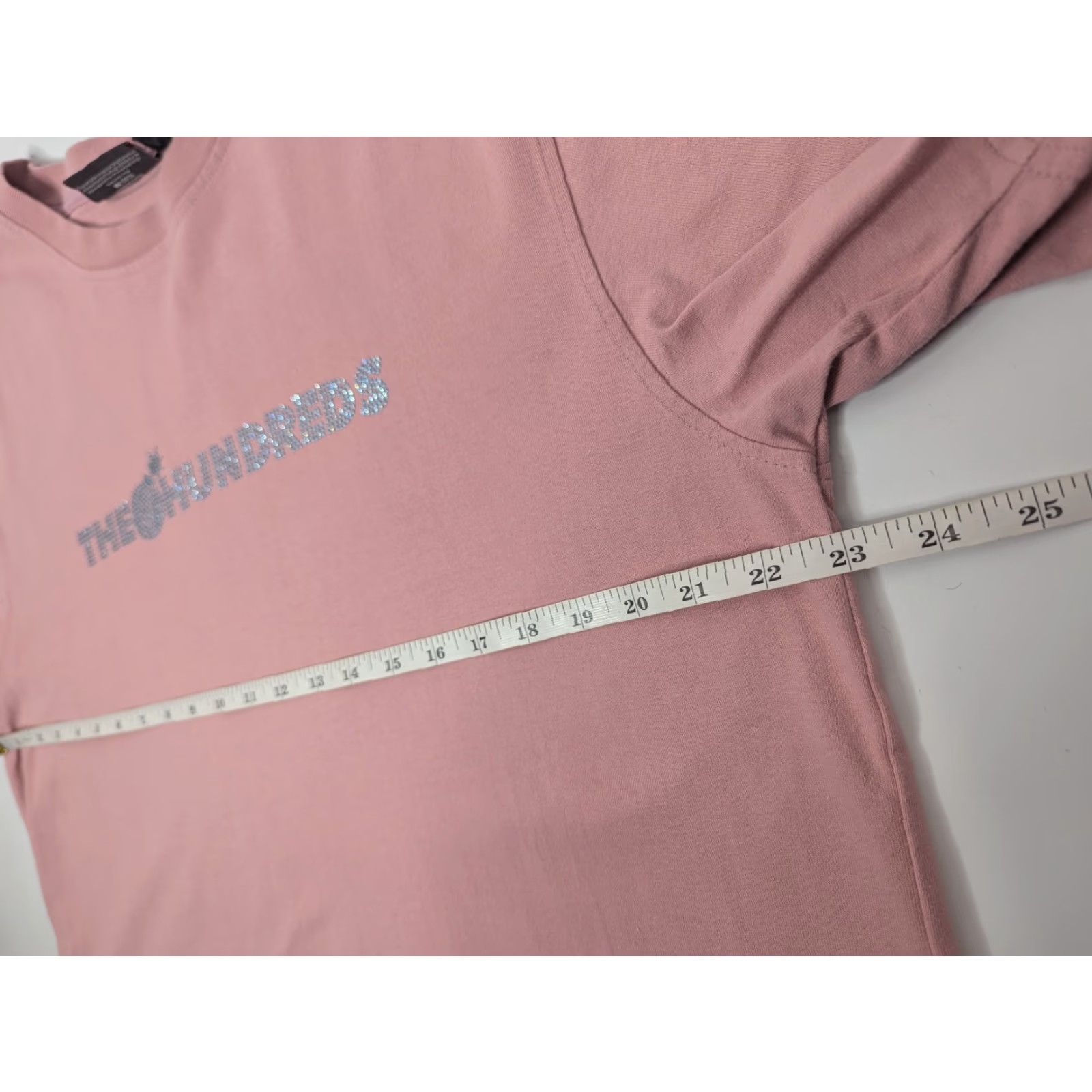 The Hundreds The Hundreds Pink Rhinestone Logo Crewneck Shirt XL Men Short Sleeve Crew Neck Tee Size US XL / EU 56 / 4 - 6 Thumbnail