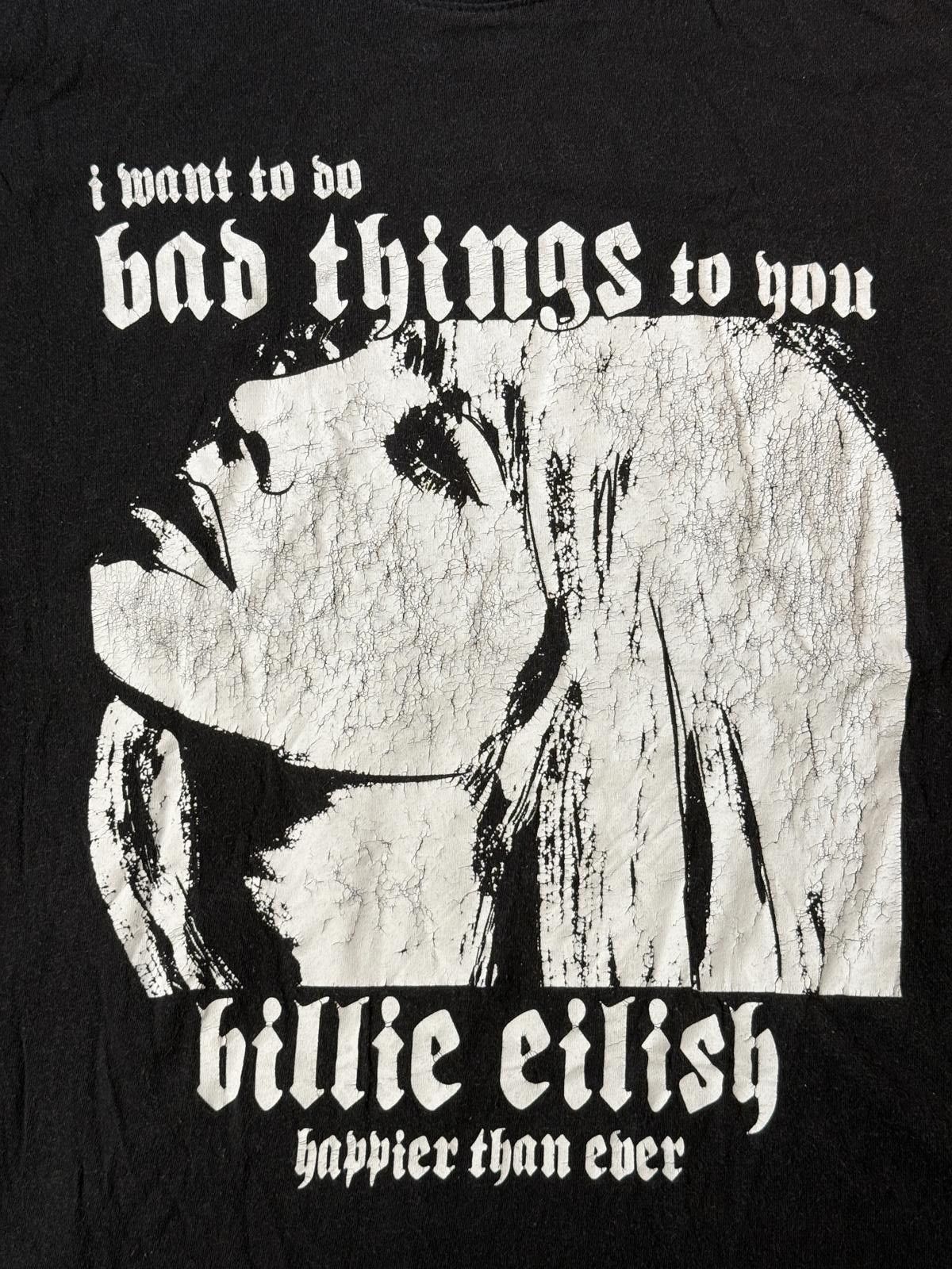 Billie Eilish Faded Billie Eilish T-shirt Happier Than Ever Album Tee - L Size L / US 10 / IT 46 - 3 Thumbnail