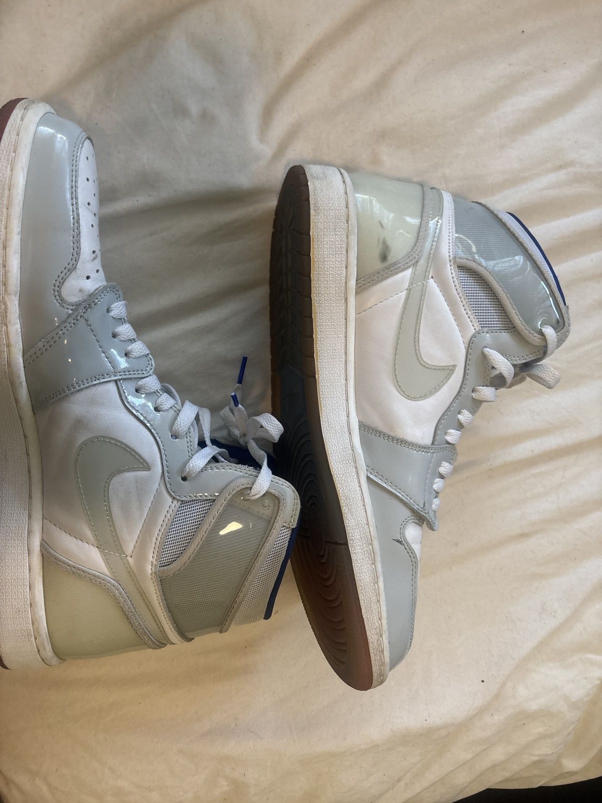 Jordan Brand Jordan 1 Retro High Zoom White Racer Blue Size US 12.5 / EU 45-46 - 1 Thumbnail