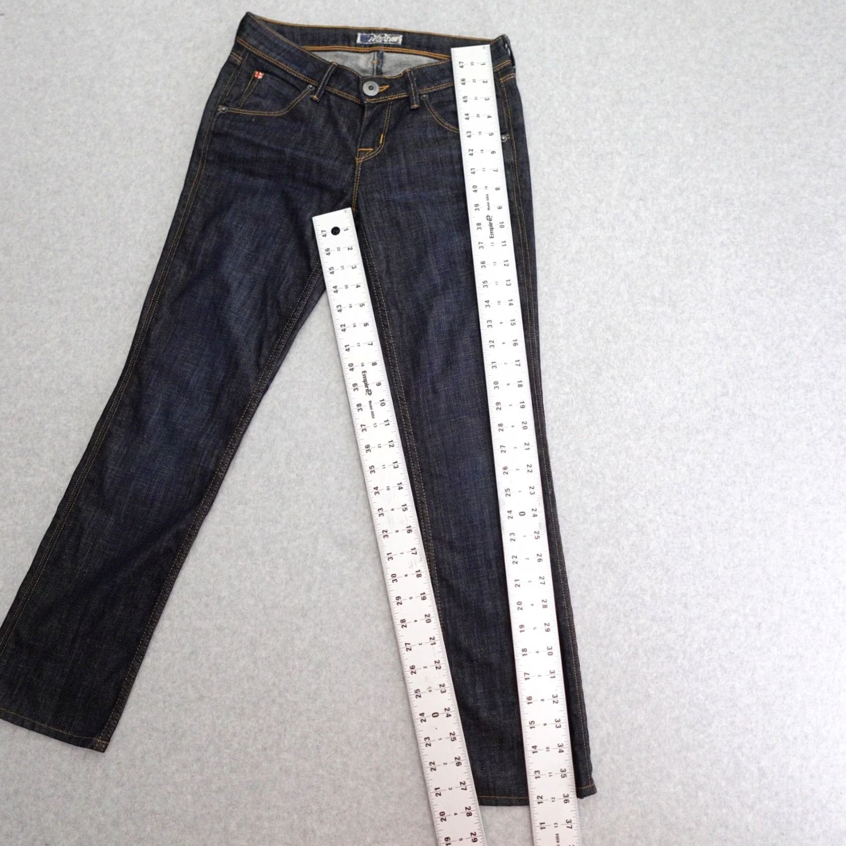 Hudson Hudson Jeans Skinny Denim Dark Wash 26 Women 26x28 Distressed Pockets USA 2000s Womens Jeans Size 26" / US 2 / IT 38 - 5 Thumbnail