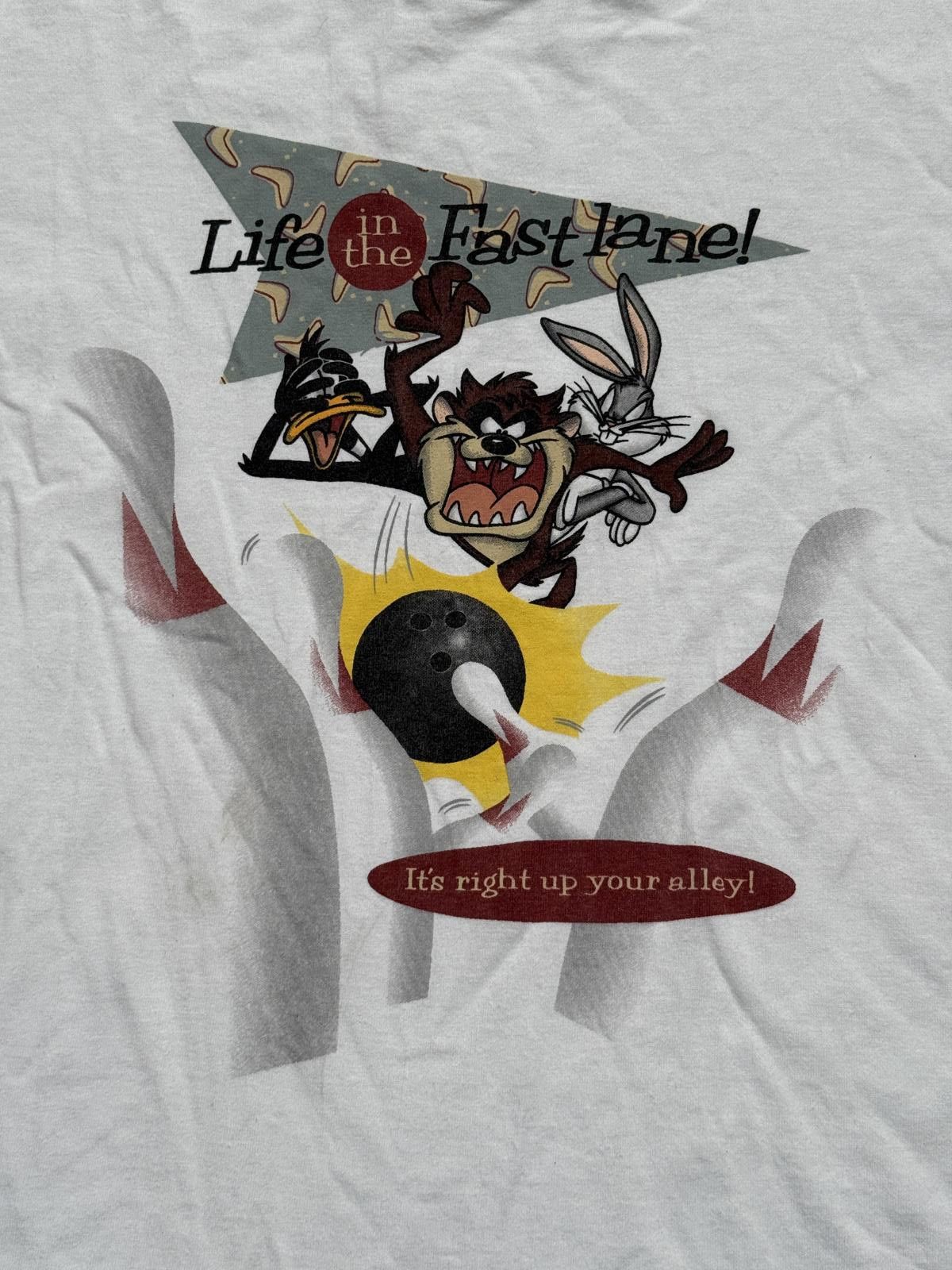 Warner Bros Vintage Looney Tunes Tshirt Bowling Life in the Fast Lane XL Size US XL / EU 56 / 4 - 3 Thumbnail