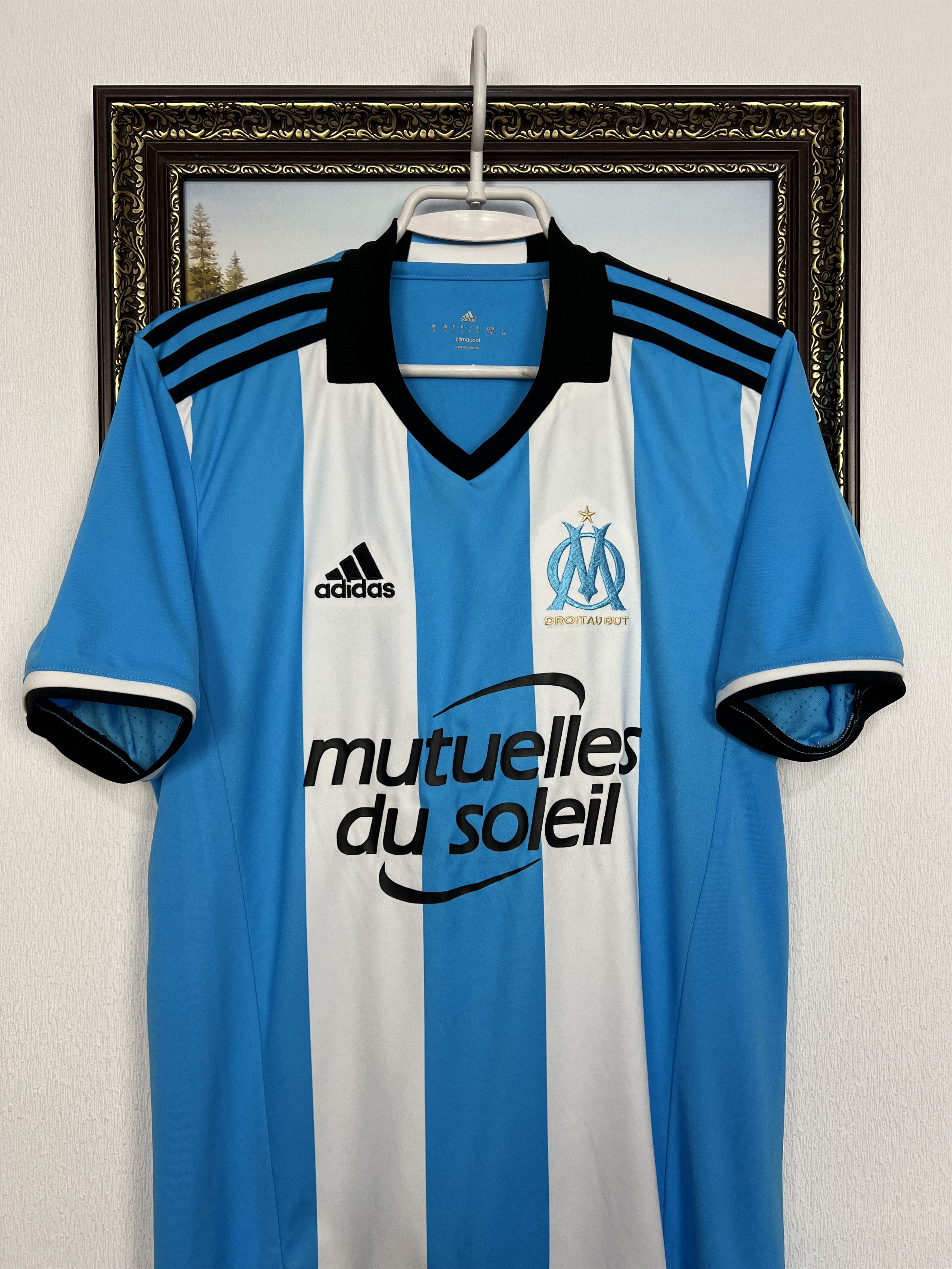 Adidas Marseille Third football shirt Soccer Jersey Trikot Rare Size US S / EU 44-46 / 1 - 2 Thumbnail