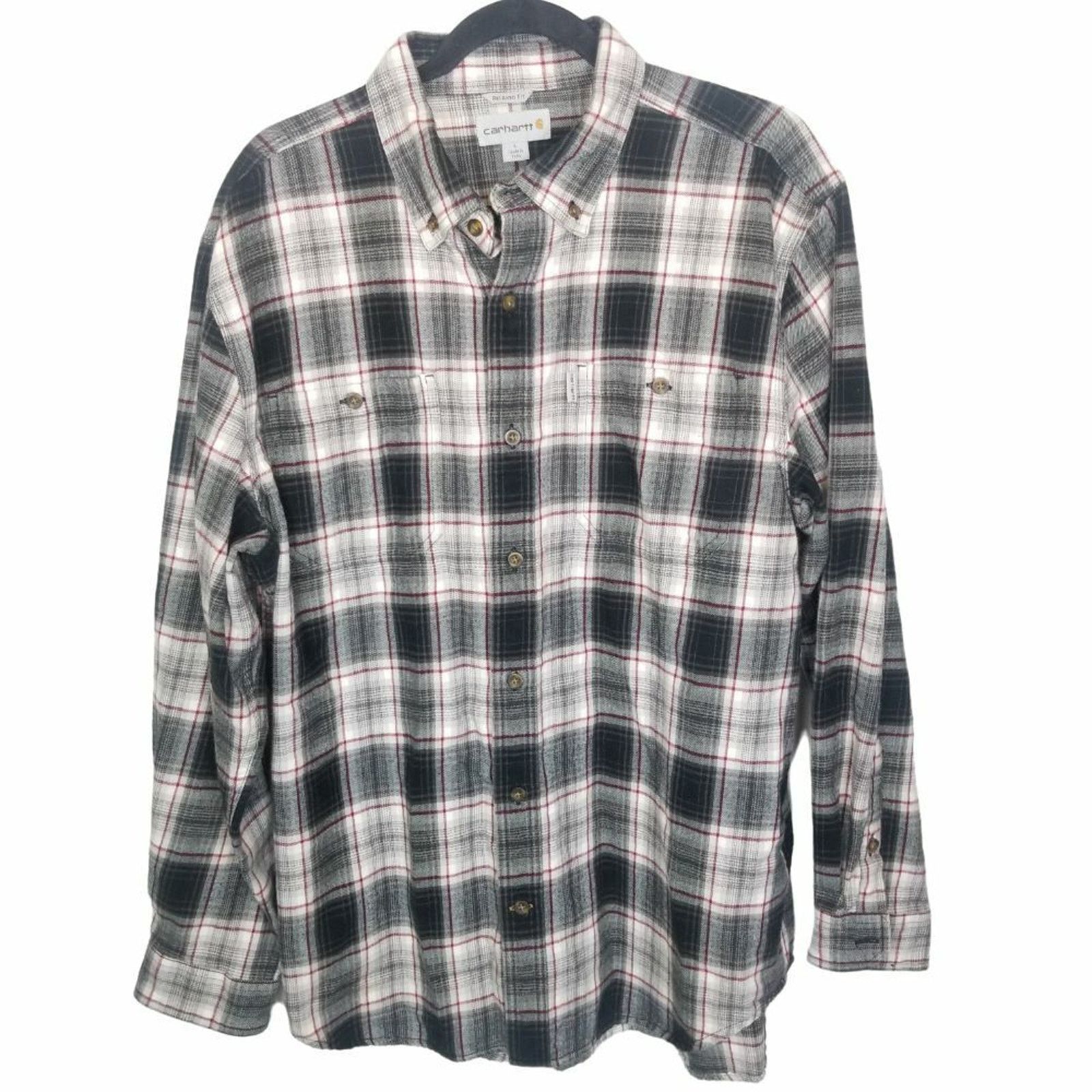 Carhartt Carhartt Mens Trumbull Midweight Flannel Shirt Plaid L Gorp Size US L / EU 52-54 / 3 - 2 Thumbnail