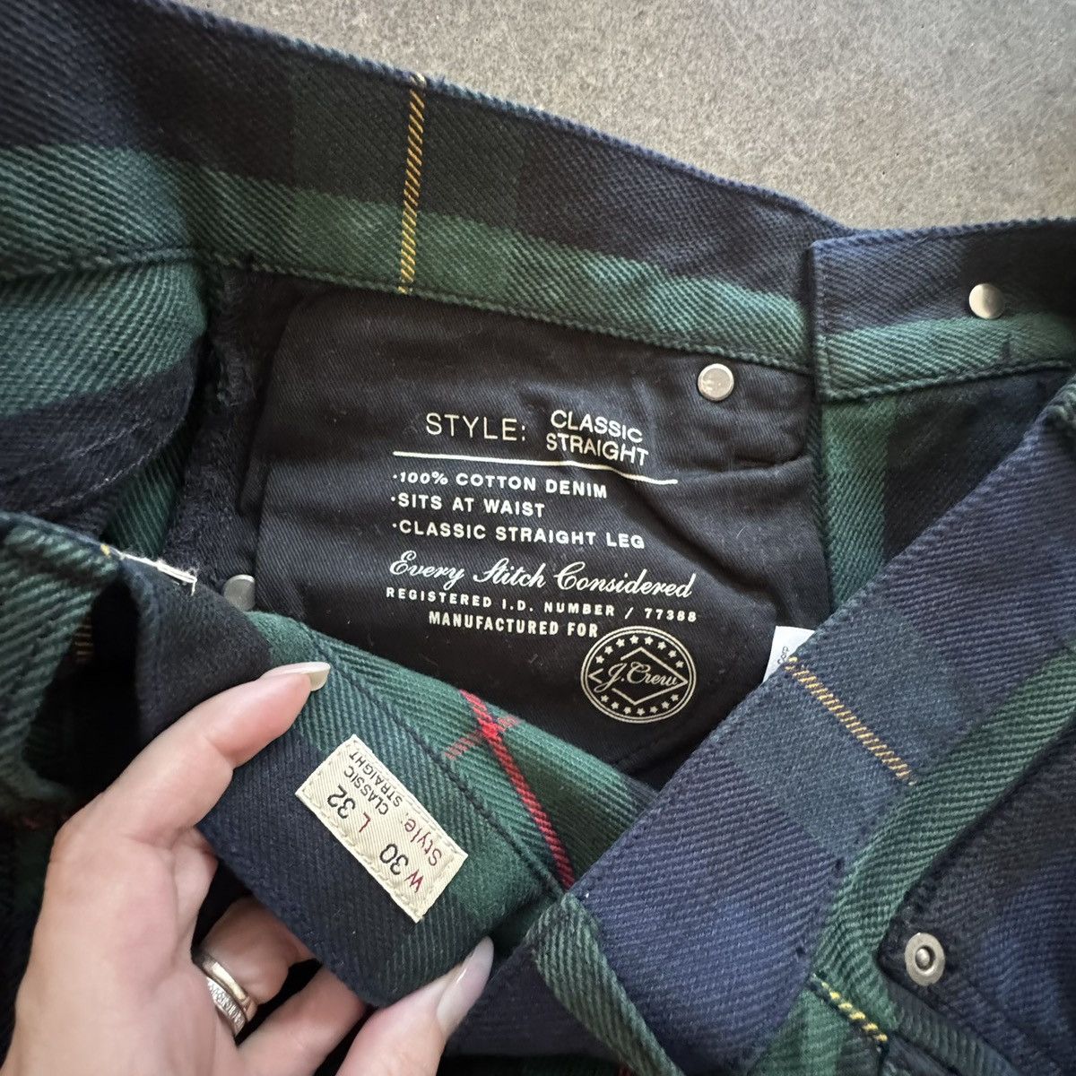 J.Crew Mens J.crew green plaid pants Size US 30 / EU 46 - 3 Thumbnail