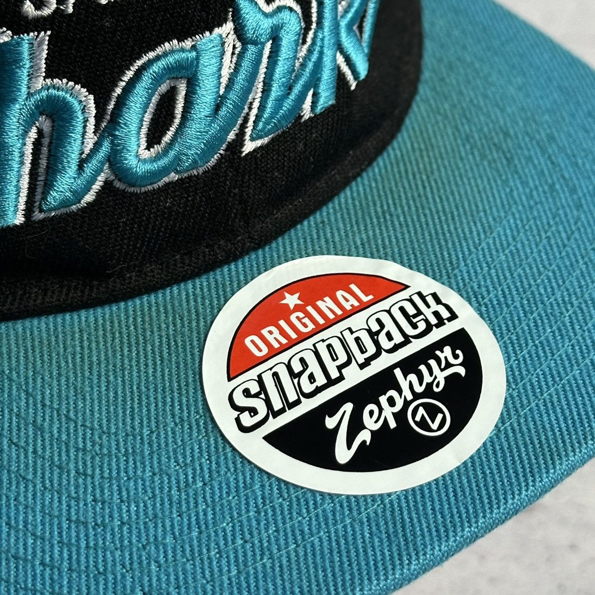 American Needle × NHL × Vintage Vintage San Jose Sharks NHL SnapBack Hat Zephyr Cap Size ONE SIZE - 5 Thumbnail