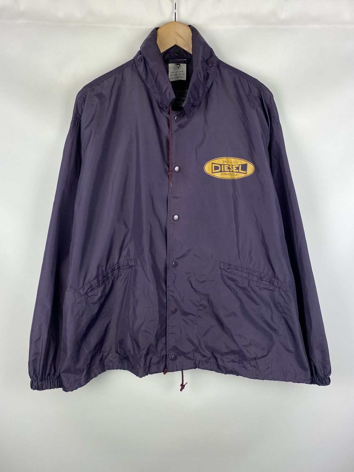 Diesel × Vintage VTG Diesel men’s nylon big logo coach jacket size L Size US L / EU 52-54 / 3 - 13 Thumbnail