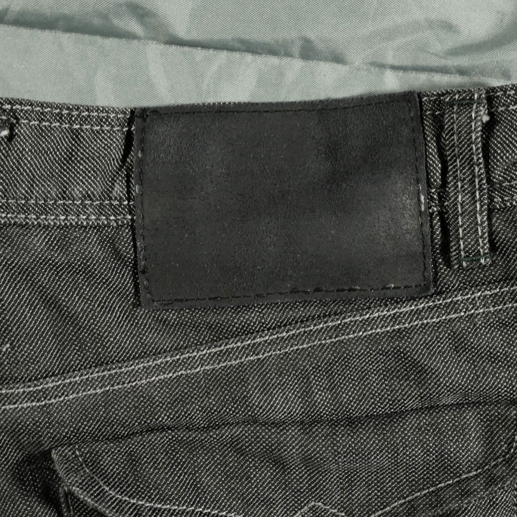 Doublet VINTAGE Eight 732 Jeans Mens 34x33 Black Double Knee Patch Y2K Loose Baggy 8732 Jeans Size US 34 / EU 50 - 4 Thumbnail