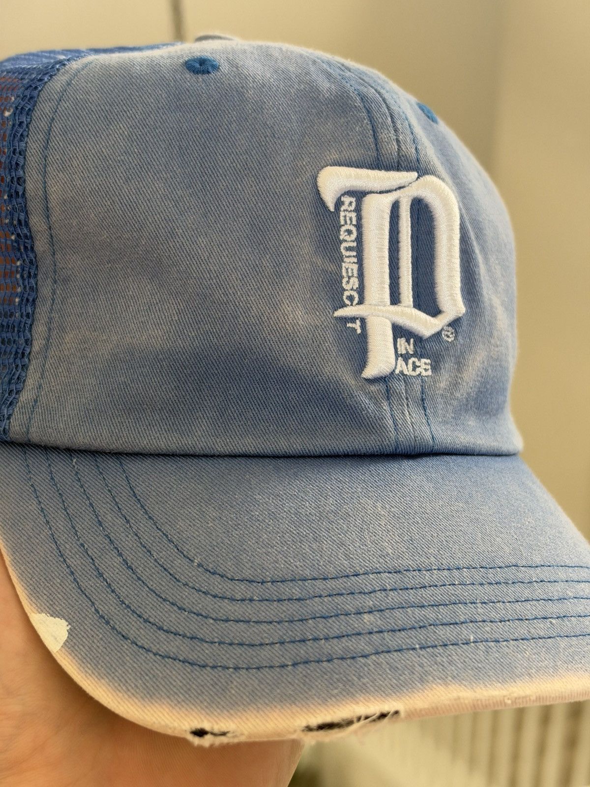 Paly Hollywood Paly Hollywood RIP Blue Baseball Trucker Hat | Grailed