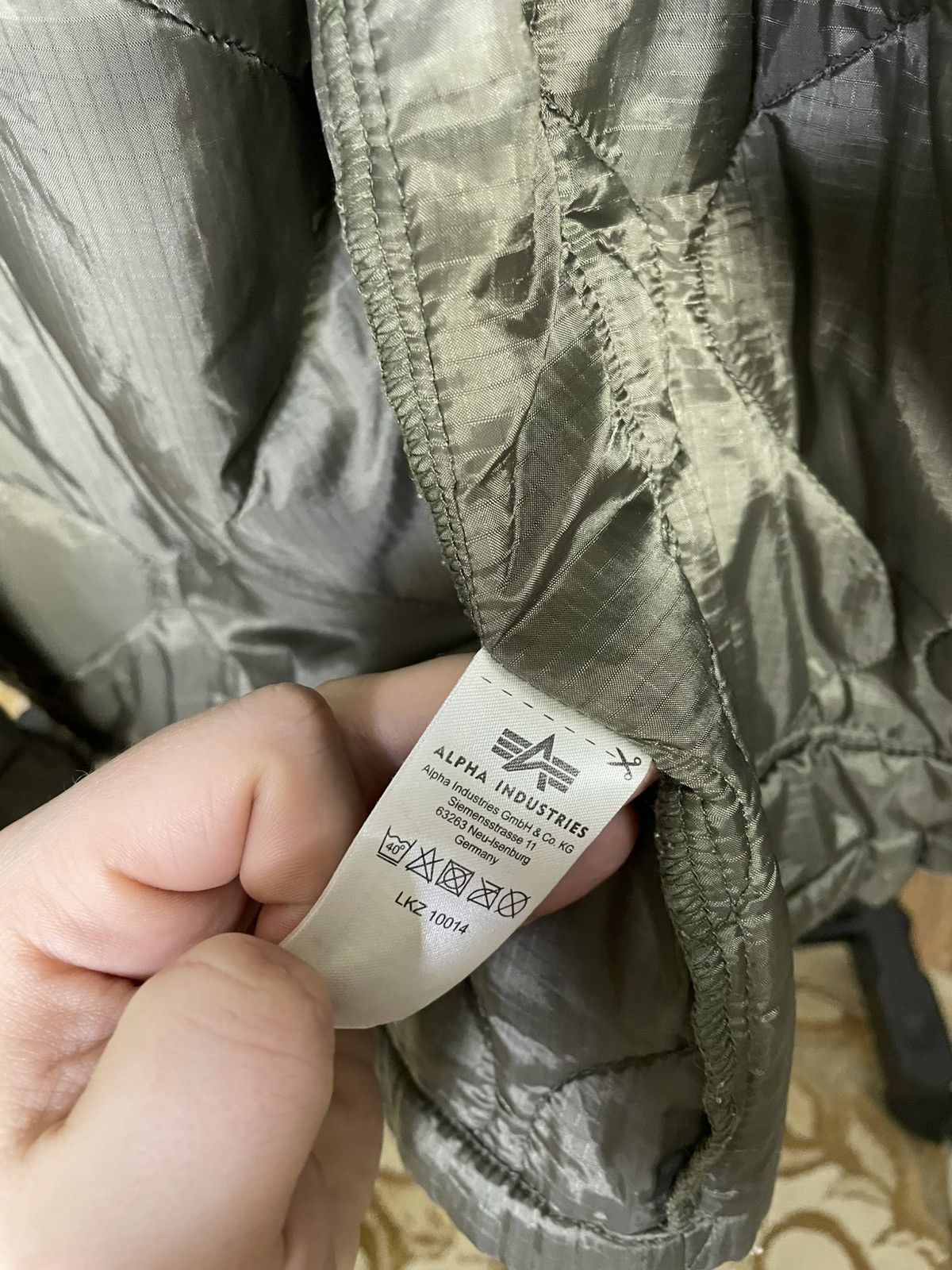 Alpha Industries Y2K Alpha Industries Quilted Liner Olive Jacket Size US L / EU 52-54 / 3 - 9 Thumbnail