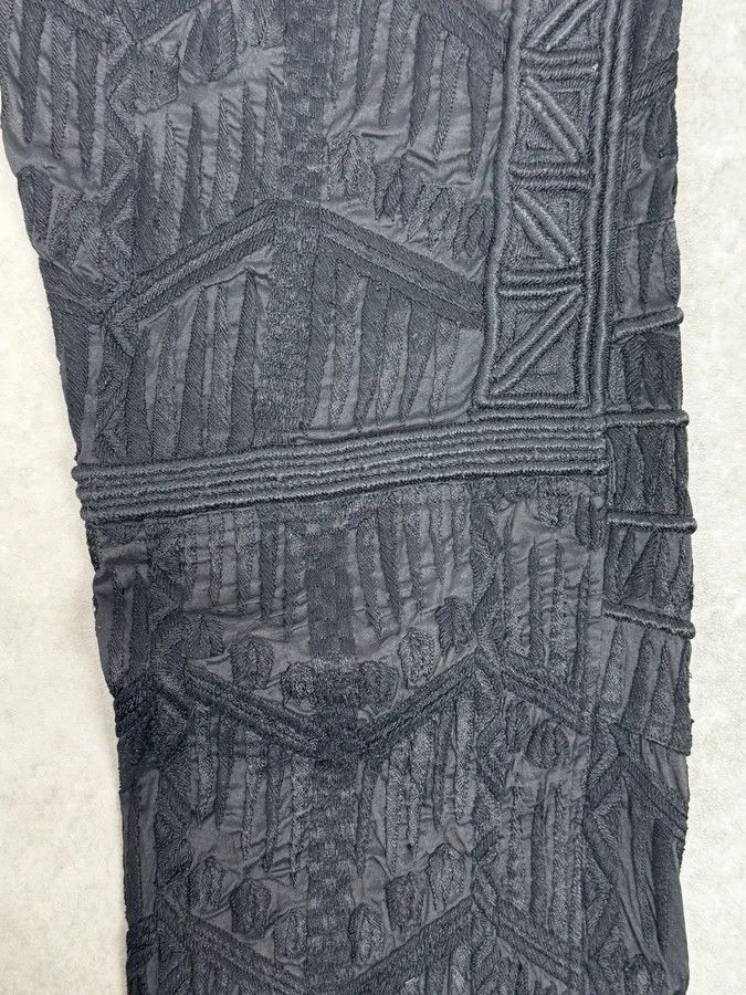 Dries Van Noten Dries Van Noten Black Relief Abstract Pants Size US 32 / EU 48 - 9 Thumbnail