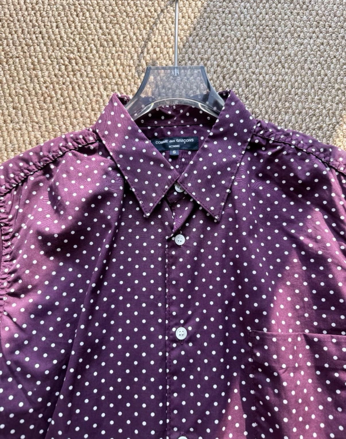 Comme des Garcons COMME des GARÇONS Base White Polka Dot Panel Shirt K23 Size US S / EU 44-46 / 1 - 4 Thumbnail