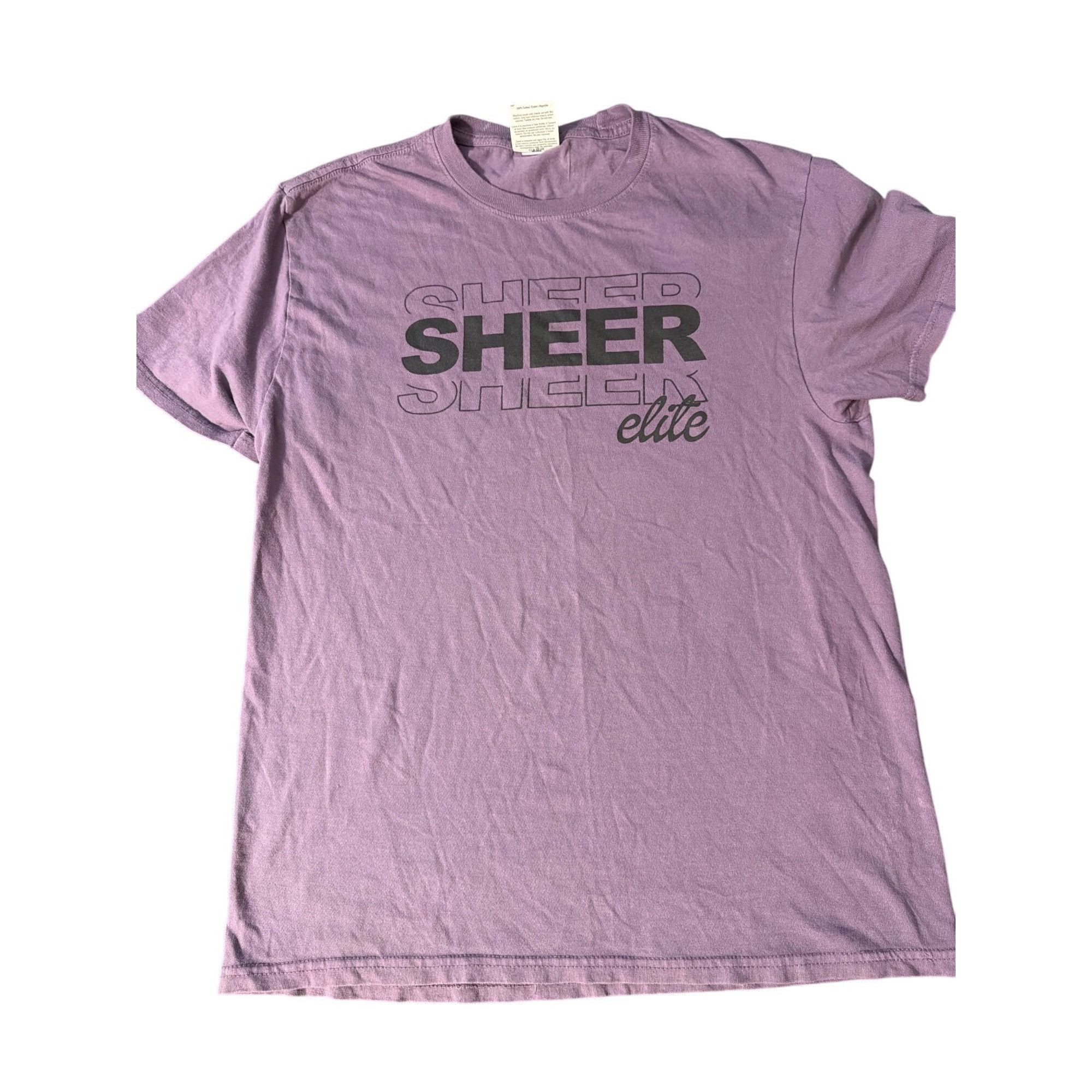 POST&CO Sheer Elite Front Graphic Shirt Port & Co Purple Cotton Shor Size S / US 4 / IT 40 - 1 Thumbnail