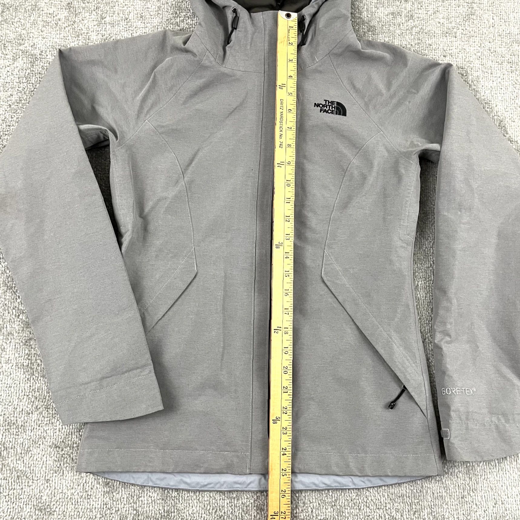 The North Face The North Face Jacket Womens XS Gray Goretex Dyrzzle Raincoat Hiking Hooded L/S Size L / US 10 / IT 46 - 6 Thumbnail