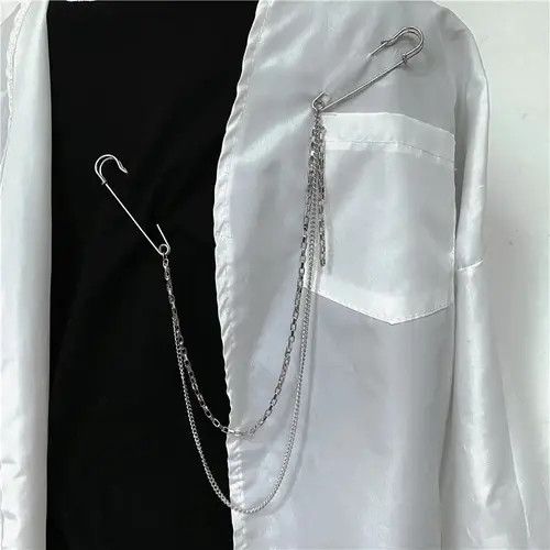 Jewelry Double Chain Brooch / Pocket Chain Size ONE SIZE - 4 Thumbnail