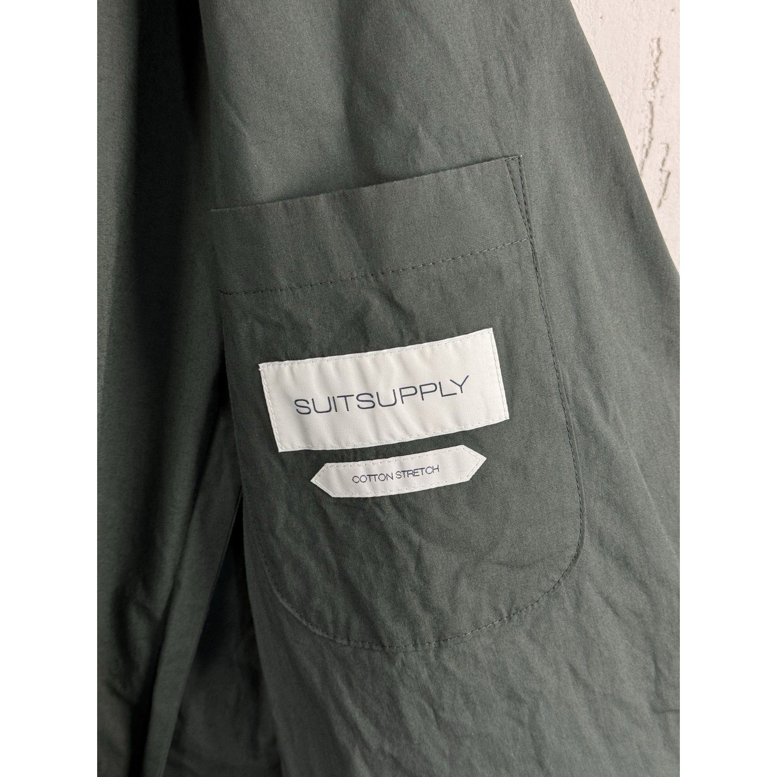 Suitsupply SUITSUPPLY Lazio Patch Unconstructed Fused UL Suit Men's Sz Size 44R - 8 Thumbnail