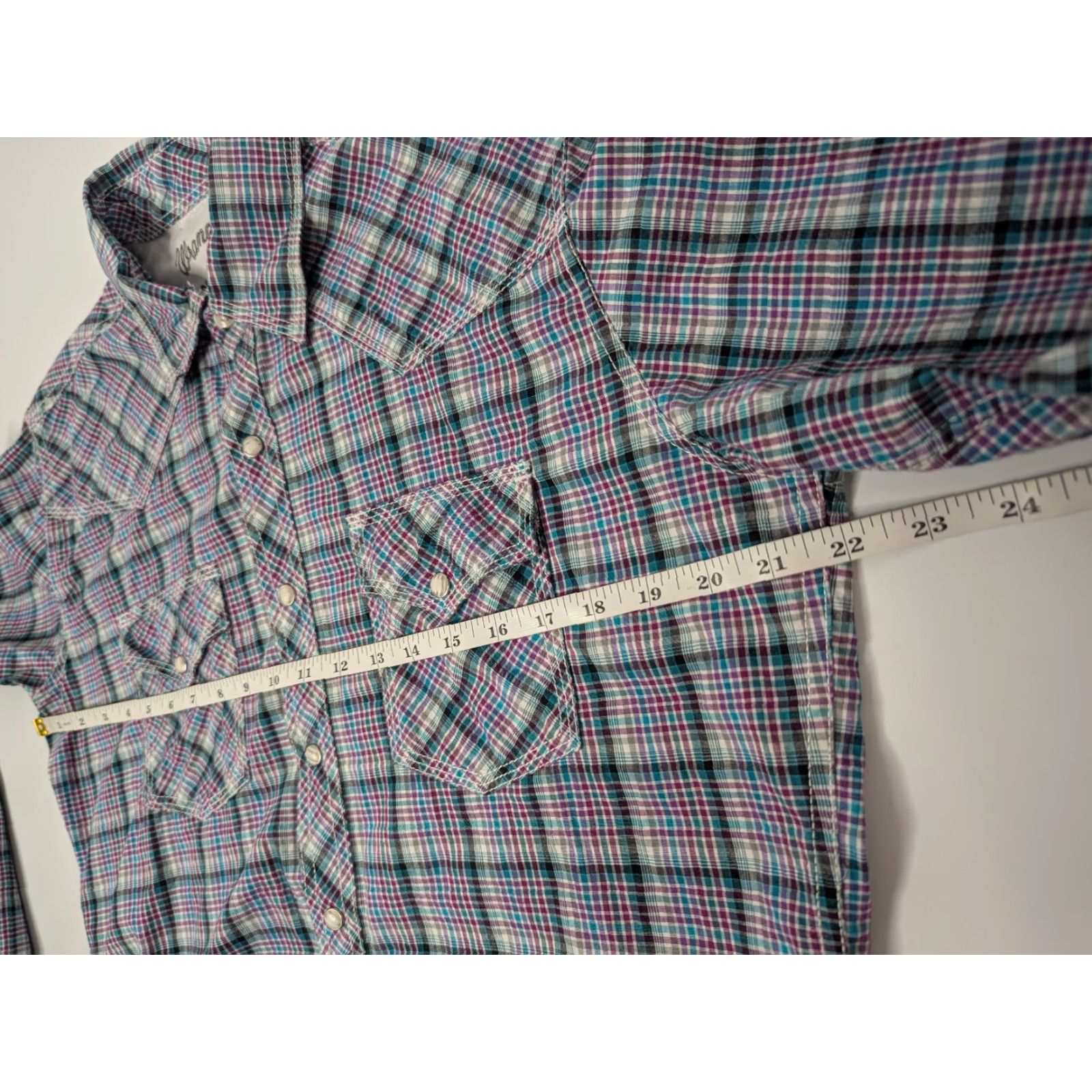 Wrangler Wrangler 20X Competition Advanced Comfort Mens M Pearl Snap Western Shirt Rodeo Size US M / EU 48-50 / 2 - 6 Thumbnail