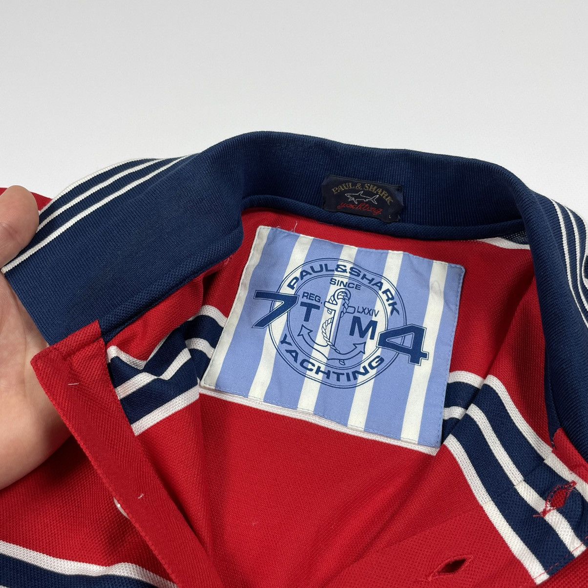 Paul & Shark Vintage Paul & Shark Polo Striped Shirt Size US L / EU 52-54 / 3 - 9 Thumbnail