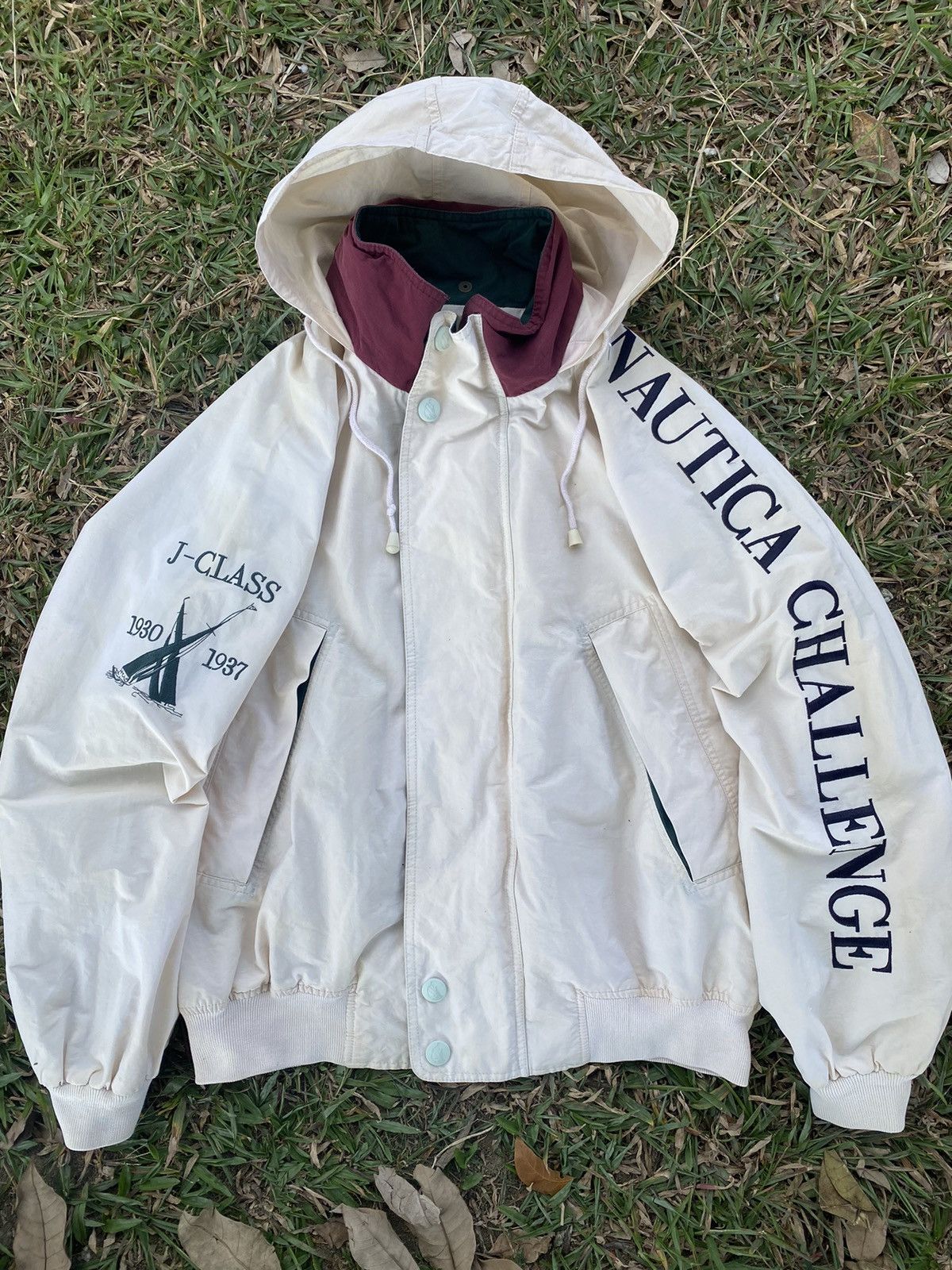 Vintage 90s Nautica Challenge bomber jacket
