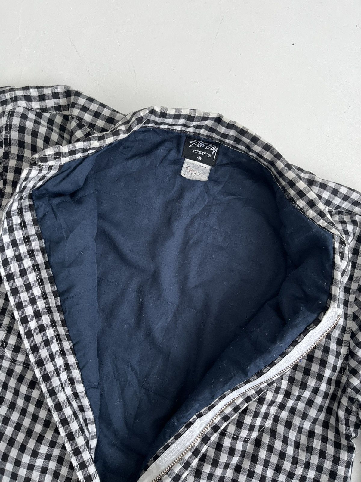 Stussy Vintage 90s Stussy Plaid Insulated Flannel Jacket zip shirt Size US M / EU 48-50 / 2 - 10 Thumbnail