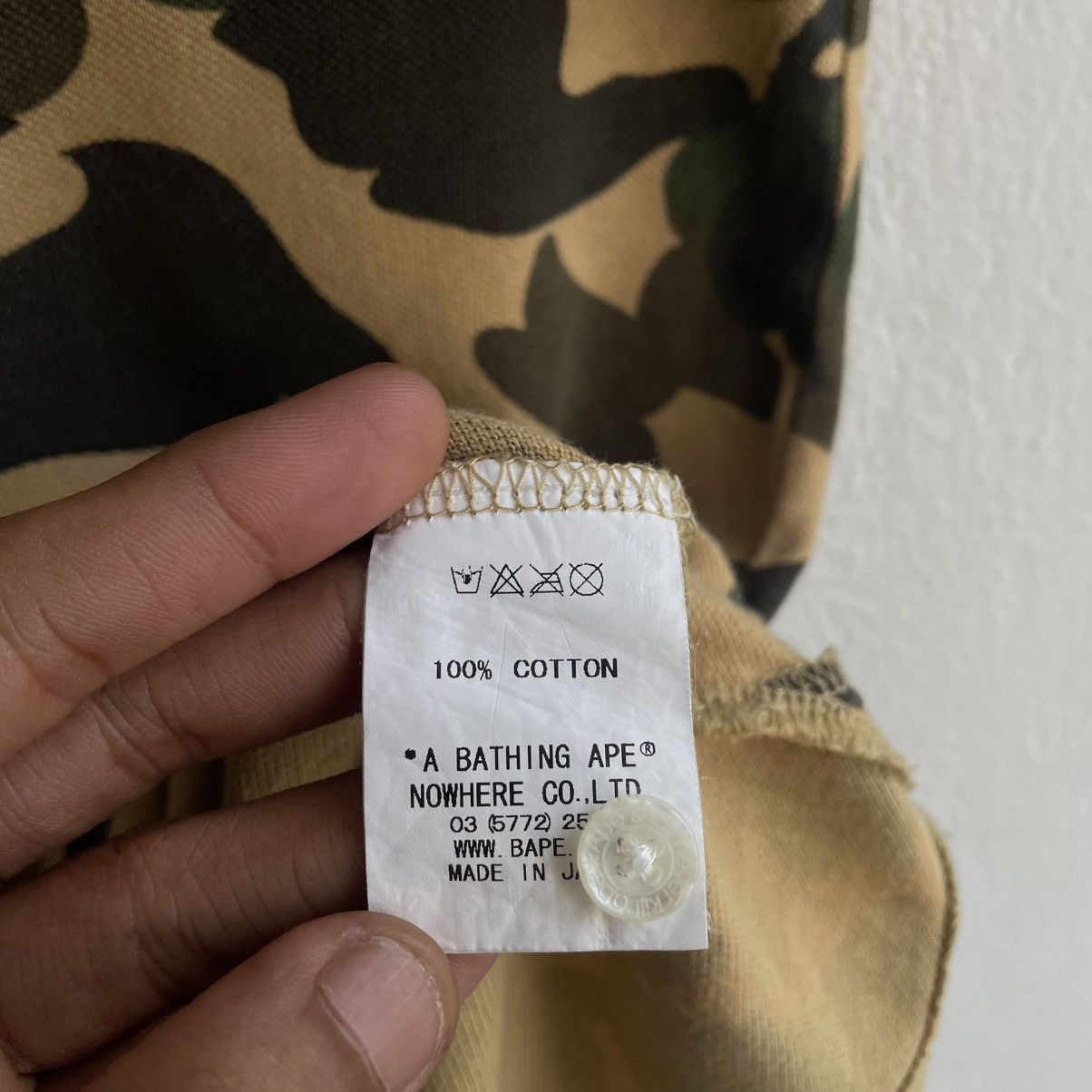 Bape Vintage 00's A Bathing Ape Camouflage Polo Shirts Size US S / EU 44-46 / 1 - 10 Thumbnail