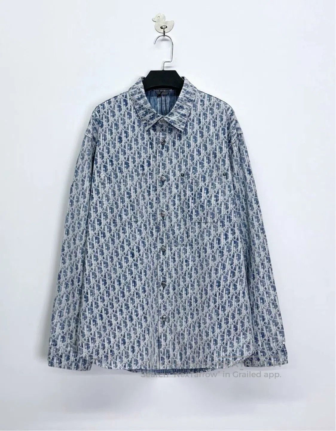 Dior dior oblique logo denim jacket shirt. Size US M / EU 48-50 / 2 - 1 Thumbnail