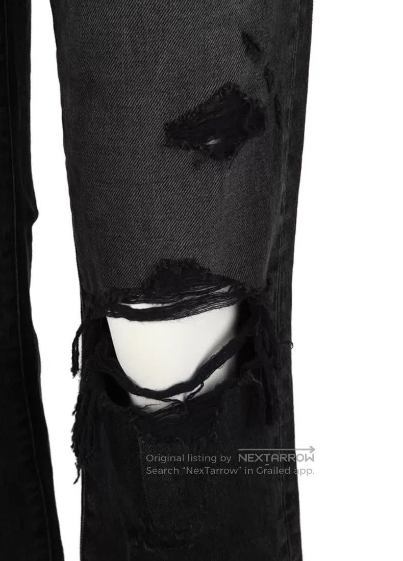 Amiri Amiri Black Ripped Denim Jeans Size 25 Size 25" / US 0 / IT 36 - 6 Thumbnail