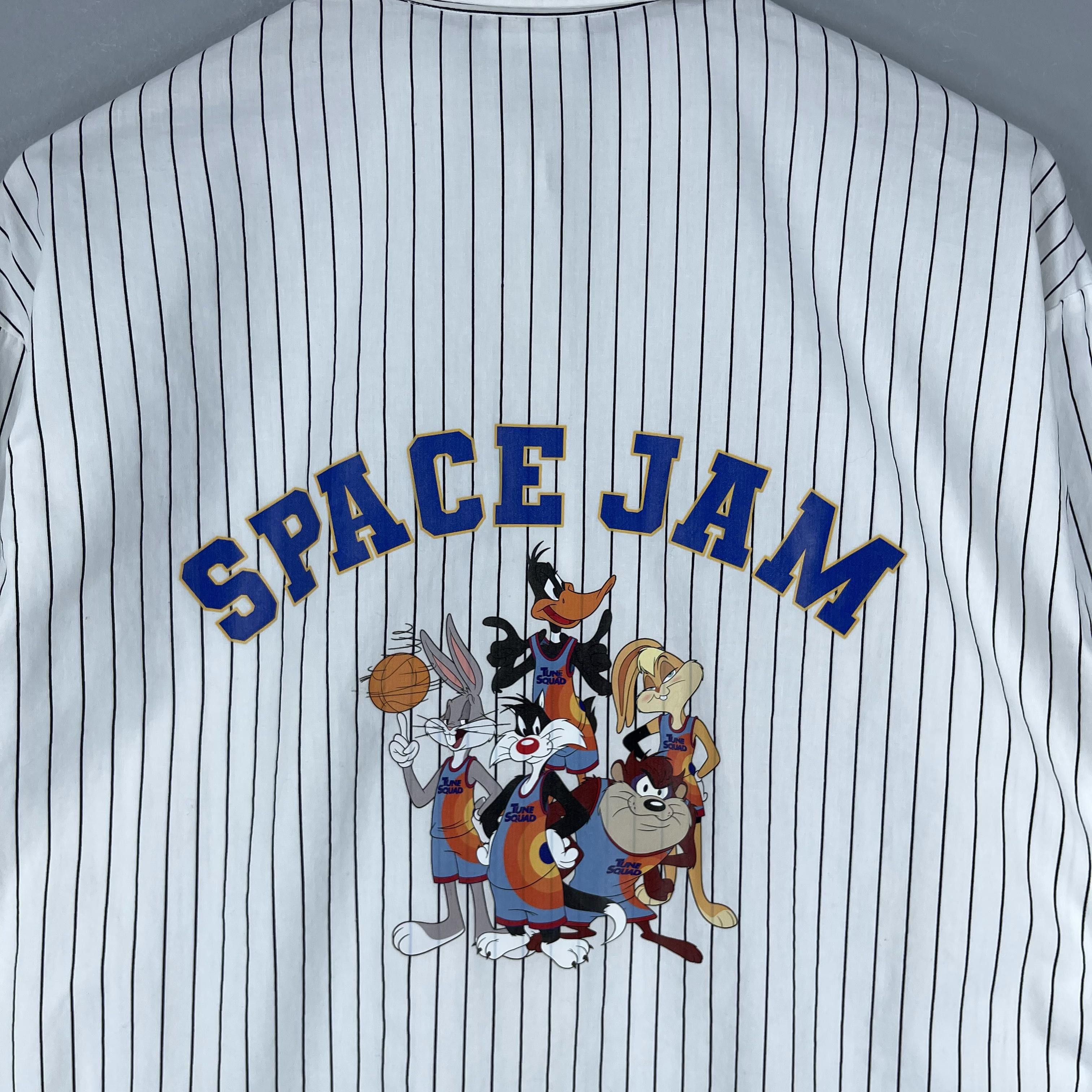Warner Bros Vintage Y2K SPACE JAM Tunes Squad Nba Cartoons Shirt Size US M / EU 48-50 / 2 - 3 Thumbnail