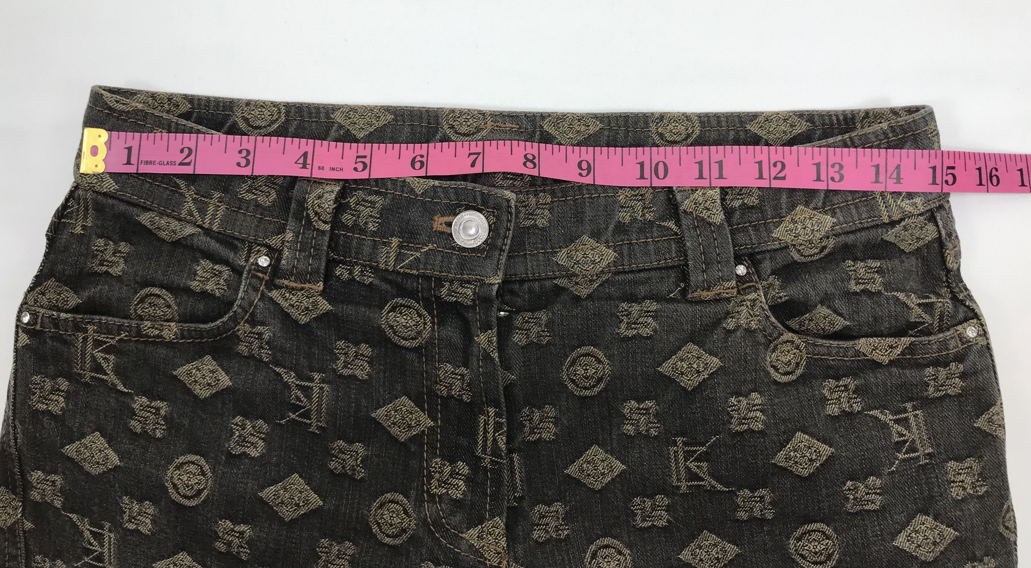 Japanese Brand Vintage Japanese Monogram Bell Bottom Flare Jeans Size 29" - 13 Thumbnail